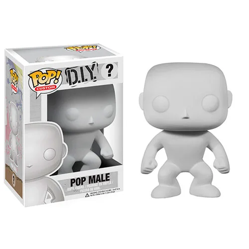 Funko Pop! DIY Male, la figura en blanco para pintar